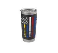 Bandera de héroe de primeros auxilios envío EMS Policía de bomberos Vaso térmico de acero inoxidable de doble pared