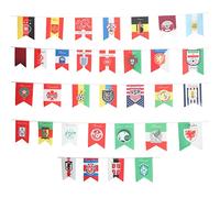 Bandera de hilo de la Copa Mundial 2026, pancarta de 32 países de 20x28 cm, tela de poliéster de doble costura con ojales de metal, serigrafía para decoraciones de fiestas, clubes