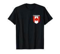 Bandera de hoja de arce canadiense del Día de Canadá para senderismo, camping, pesca Camiseta