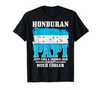 Bandera de Honduras para papá hondureño orgullo vintage divertido día del padre Camiseta