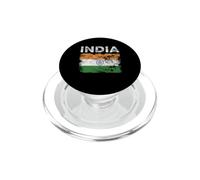 Bandera de India Envejecida - Hombres Mujeres Niños - Bandera de la India PopSockets PopGrip para MagSafe