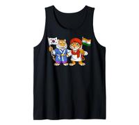 Bandera de India y Corea del Sur Raíces Indio-Coreanas Camiseta sin Mangas
