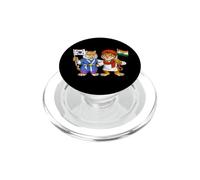 Bandera de India y Corea del Sur Raíces Indio-Coreanas PopSockets PopGrip para MagSafe