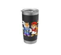 Bandera de India y Corea del Sur Raíces indio-coreanas Vaso térmico de acero inoxidable de doble pared