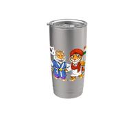 Bandera de India y Corea del Sur Raíces indio-coreanas Vaso térmico de acero inoxidable de doble pared