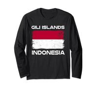 Bandera de Indonesia de Las Islas Gili, Orgullo indonesio Manga Larga