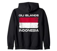 Bandera de Indonesia de Las Islas Gili, Orgullo indonesio Sudadera con Capucha