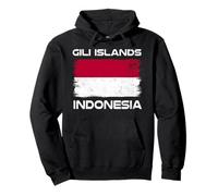 Bandera de Indonesia de Las Islas Gili, Orgullo indonesio Sudadera con Capucha