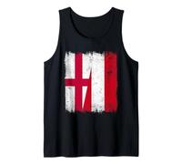 Bandera de Inglaterra Austria | Raíces austriacas Ingles Camiseta sin Mangas