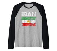 Bandera de Irán Camiseta Manga Raglan