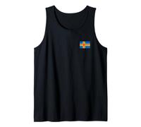 Bandera DE Islas Aland Finlandia Camiseta sin Mangas