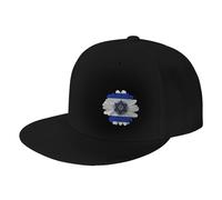Bandera De Israel con Girasoles Gorra De Visera Secado Rápido Gorra Beisbol Moda Sombrero para Senderismo Unisex Aire Libre