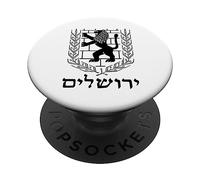Bandera de Israel del Orgullo judío del león de Judá PopSockets PopGrip Adhesivo