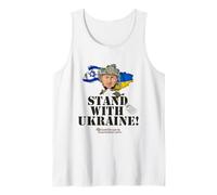 Bandera de Israel Selensky Stand with Ucrania Camiseta sin Mangas