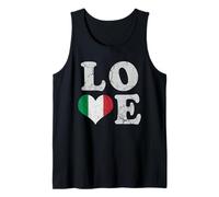 Bandera de Italia, Amor, Italiana, Familia, Patrimonio Retro Camiseta sin Mangas