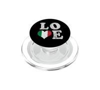 Bandera de Italia, Amor, Italiana, Familia, Patrimonio Retro PopSockets PopGrip para MagSafe