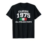 Bandera de Italia clásica de 1975, con Todas Sus Partes Italianas, 48 cumpleaños Camiseta