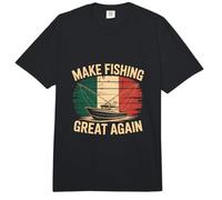 Bandera de Italia Italia Hacer Que la Pesca Sea Grande Otra Vez Angler Humor Mem Comfort Colors Adult Heavyweight T-Shirt