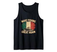 Bandera de Italia Retro Vintage Que Hace Que la Pesca Sea Genial de Nuevo Camiseta sin Mangas