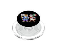 Bandera de Italia y Corea del Sur Raíces ítalo-Coreanas PopSockets PopGrip para MagSafe