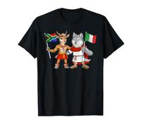 Bandera de Italia y Sudáfrica Raíces Italo-sudafricanas Camiseta