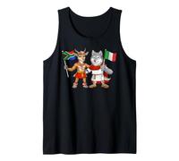 Bandera de Italia y Sudáfrica Raíces Italo-sudafricanas Camiseta sin Mangas