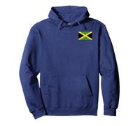Bandera de Jamaica con Bolsillo para Hombre, niños y Mujeres Sudadera con Capucha