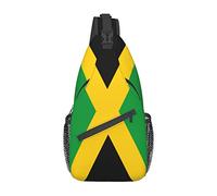 Bandera de Jamaica Cute Cartoon Sheep Hombres Mujeres Sling Backpack, Shoulder Chest Bag, Crossbody Multiusos, para Senderismo Viajar Deportes Casuales