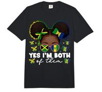 Bandera de Jamaica de San Vicente y Jamaica para niñas Comfort Colors Adult Heavyweight T-Shirt