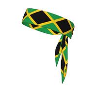 Bandera de Jamaica Deportiva Corbata para la Cabeza Correr Tenis Atlético Banda para el sudor Baloncesto Ciclismo Fitness