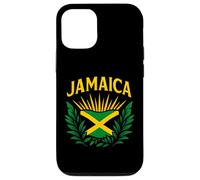 Bandera de Jamaica Escudo Isla del Caribe Orgullo Recuerdo de Viaje Carcasa para iPhone 12/12 Pro