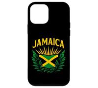Bandera de Jamaica Escudo Isla del Caribe Orgullo Recuerdo de Viaje Carcasa para iPhone 12 Mini