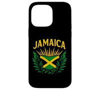 Bandera de Jamaica Escudo Isla del Caribe Orgullo Recuerdo de Viaje Carcasa para iPhone 14 Pro MAX