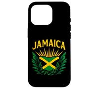 Bandera de Jamaica Escudo Isla del Caribe Orgullo Recuerdo de Viaje Carcasa para iPhone 16 Pro