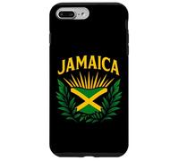 Bandera de Jamaica Escudo Isla del Caribe Orgullo Recuerdo de Viaje Carcasa para iPhone 7 Plus/8 Plus