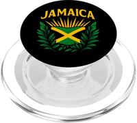 Bandera de Jamaica Escudo Isla del Caribe Orgullo Recuerdo de Viaje PopSockets PopGrip para MagSafe