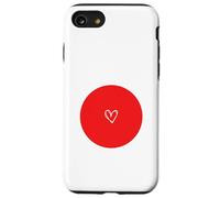 Bandera de Japón, corazón japonés, Orgulloso, día Nacional Carcasa para iPhone SE (2020) / 7/8