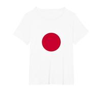 Bandera de Japón Japan Flag Bandera Japonesa Hombre Mujer Camiseta, Mujer Tallas Grandes, Blanco, 1XL Grande