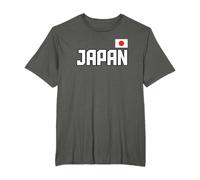 Bandera de Japón, orgullo japonés, estilo atlético, país Camiseta