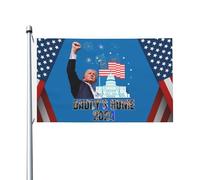 Bandera de jardín "Daddy's Home 2024" de 3x5 pies, ligera, de doble cara, para decoración de exteriores, césped, balcón y fiestas.
