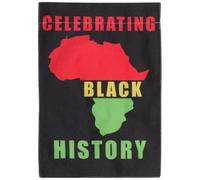 Bandera de Jardín Pequeña del Mes Historia Negra, Poliéster | Estilo Rústico, Fácil de Colgar, Resistente a Decoloración y Deformación