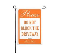 Bandera de jardín Summer Please Do Not Block The Driveway Thank You, bandera de jardín sin estacionamiento, bandera de jardín para verano bandera de jardín de bienvenida
