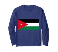 Bandera de Jordania Orgulloso Patriota jordano Recuerdo patriótico Manga Larga