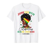 Bandera de Juneteenth Celebrating Black Freedom Juneteenth 1865 Camiseta