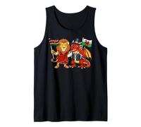Bandera de Kenia y Gales Raíces kenianas Orgullosa galesa Camiseta sin Mangas