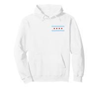 Bandera de la Ciudad de Chicago Illinois Sudadera con Capucha