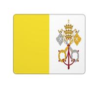 Bandera De La Ciudad del Vaticano Santa Sede Imprimir Mouse Pad Portátil Mousepad Duradero Alfombrilla De Escritorio para Hogar Oficina Gaming 25X30Cm