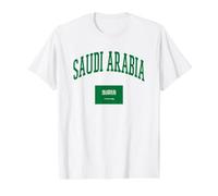 Bandera de la Cultura de Arabia Saudita Gráfico Camiseta gráfica económica, Hombre, Blanco, XL