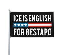 Bandera de la Gestapo IceIce es la denominación en inglés de la bandera de la Gestapo - Colores vivos y resistente a la decoloración. Poliéster con doble costura y ojales de latón. Banderas de 3 x 5 p