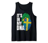 Bandera de la Herencia de ADN de Brasil y Suecia Camiseta sin Mangas